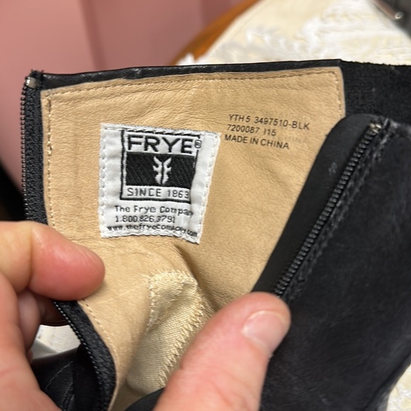 Frye boots black new with tag youth 5  nwt - Picture 7 of 8
